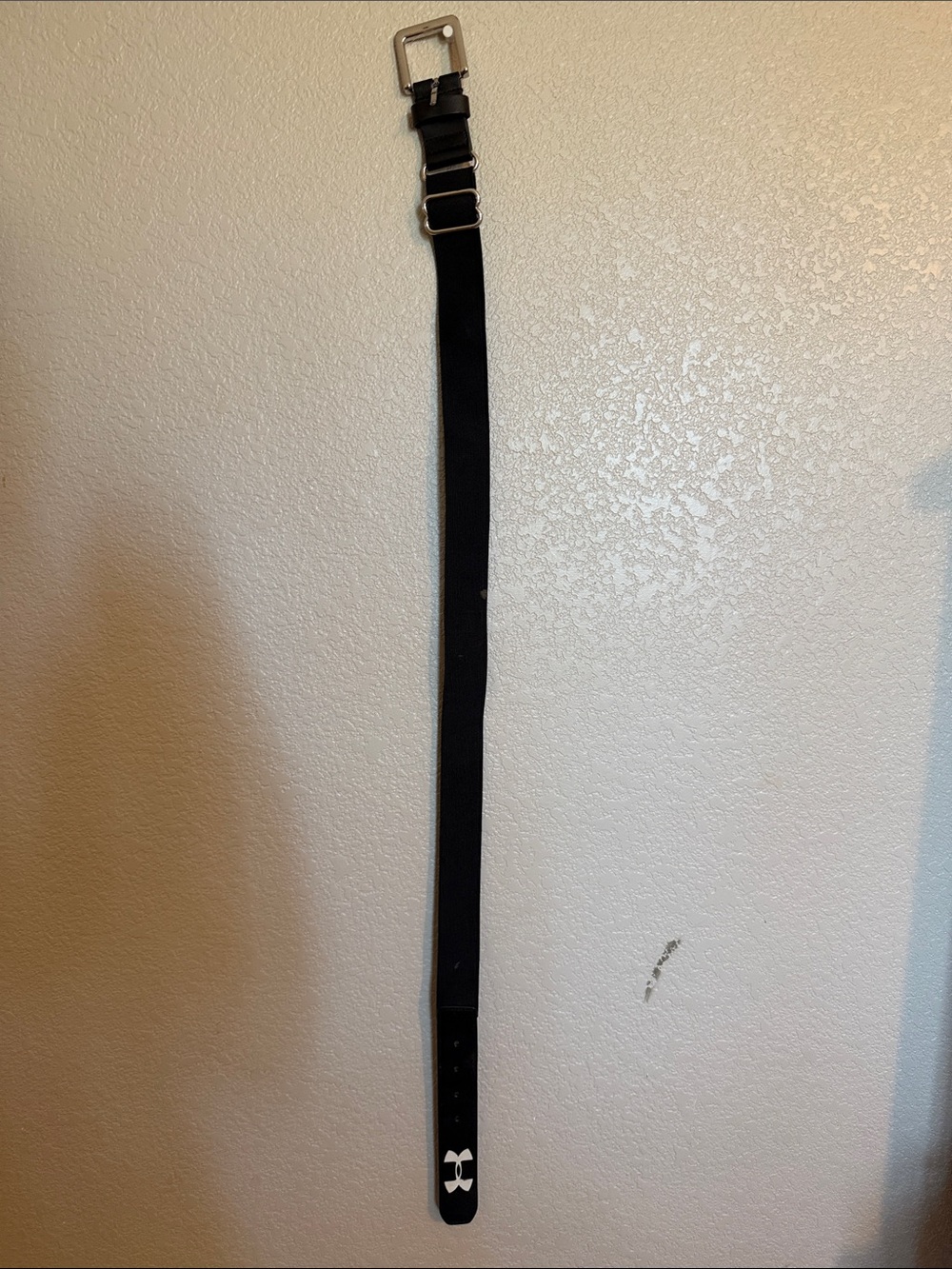 Under Armour Black Performance Web Belt with Silver Buckle